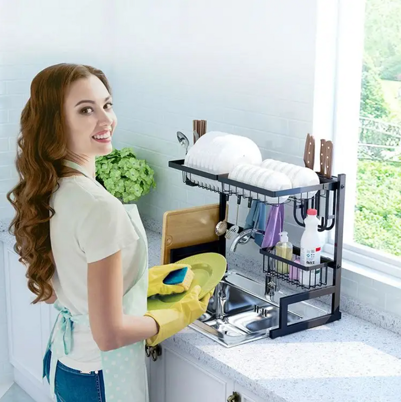 Kitchen Dish Rack organisor Over the sink - 65cm