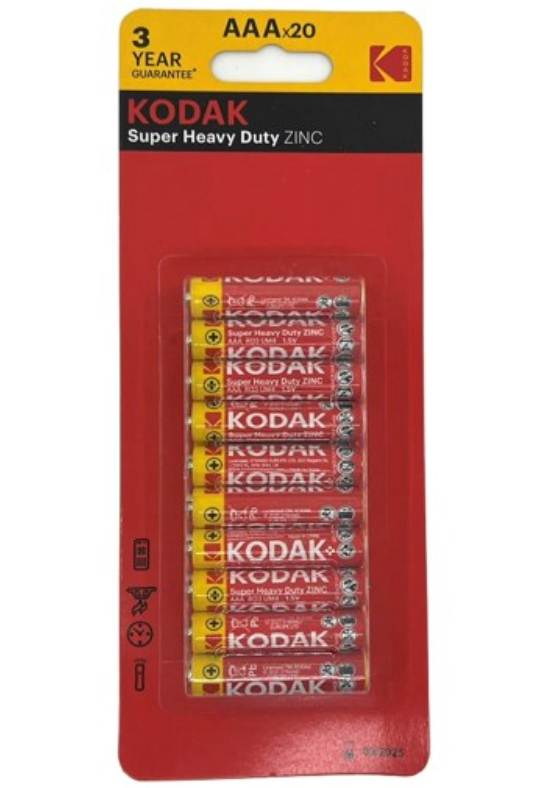 Kodak Heavy Duty Batt AAA 20pk