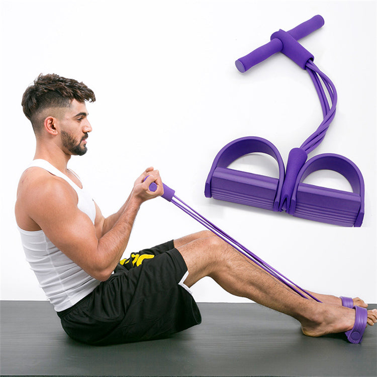 Multifunctional Yoga Fitness Machine Sit-ups Four-tube Pedal Leg Tension Band