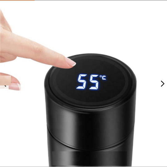 LED Touch Screen Display Thermos Cup - Water Bottle