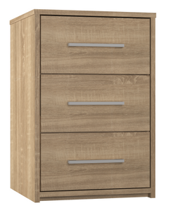 Bedside Table - 3 Drawer - Set of 2