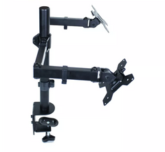 Screen Adjustable Dual Desk Stand Monitor Arm 12"-27"