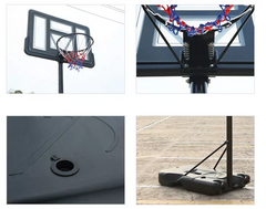 Basketball Hoop Stand With Backboard Hoop Ring 3.05M