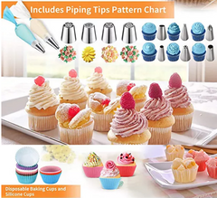 Cake Decorating with Storage Box 236 Pcs Piping Tips Nozzles Set