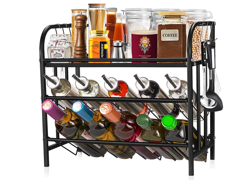 3 Tier Easy pick Bottle Spice Rack Sauce bottle Rack