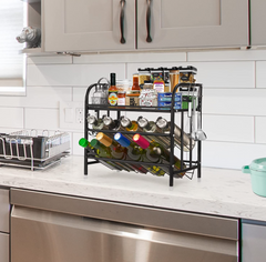 3 Tier Easy pick Bottle Spice Rack Sauce bottle Rack