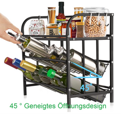 3 Tier Easy pick Bottle Spice Rack Sauce bottle Rack