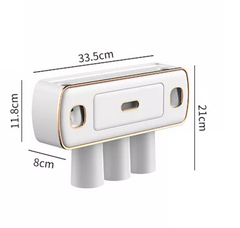 Toothpaste Dispenser with 3 cups