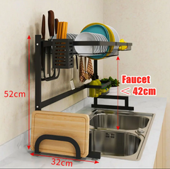 Kitchen Dish Rack organisor Over the sink - 65cm