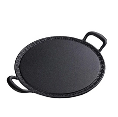 32CM Cast Iron Frying Pan Flat Pan Tawa