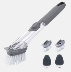 Cleaning Brush Scrubber Liquid Soap Dispenser