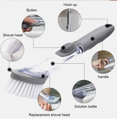 Cleaning Brush Scrubber Liquid Soap Dispenser