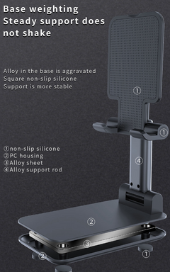 Cell Phone Stand, Adjustable Phone Holder For Desk