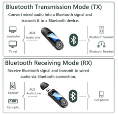 Wireless Bluetooth 5.0 Transmitter Receiver 2 IN 1