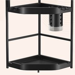 Stainless Steel Kitchen Corner Organizer Shelf Standing Rack Bathroom Organizer