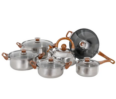 German stainless steel Nonstick cookware set 12 pieces a set of Stock Pot