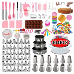 464pcs Pcs Piping Tips Nozzles Set Cake Decorating kit