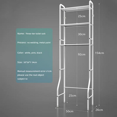 Over The Toilet Storage 3-Tier Shelf Bathroom Organizer