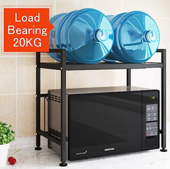 Single layer Metal Microwave Oven Rack with Hookers