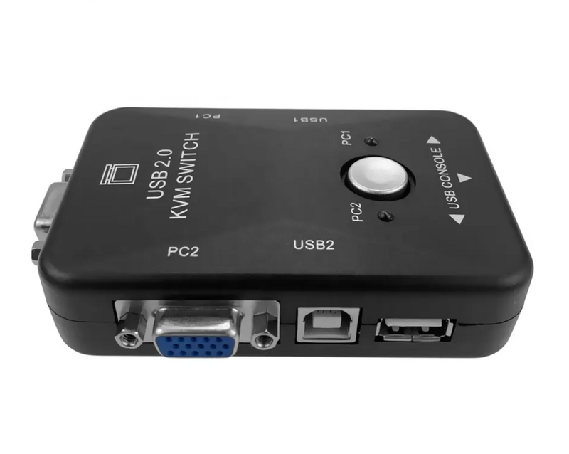 VGA Splitter USB KVM Switch Devices 2 Ports USB 2.0