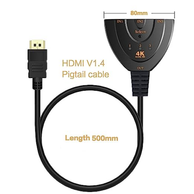 HDMI Switch HD 4K 1080P 3D