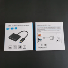 USB to HDMI VGA 2 in 1 Adapter