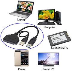 Cable for 2.5 inch HDD SSD Adapter