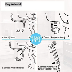 Toilet Bidet Sprayer Black