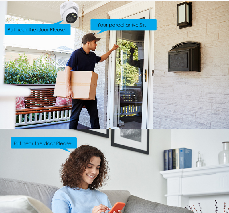 4K POE Two Way Audio Security Camera