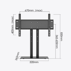 TV Stand Adjustable Mount 40"-70"