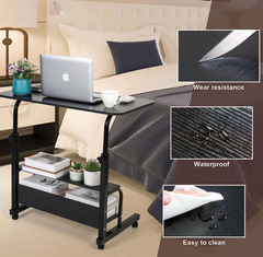 Computer Desk Laptop Table With Wheel - 80 CM