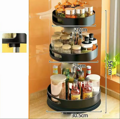 3 Layer Spice Rack Organizer Food Storage Container