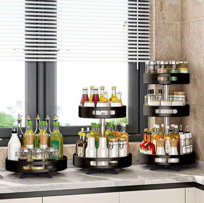 3 Layer Spice Rack Organizer Food Storage Container