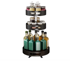 3 Layer Spice Rack Organizer Food Storage Container