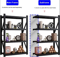 2M High Shelving 200 Kg Per layer 4 Tier Storage Metal Shelf Rack