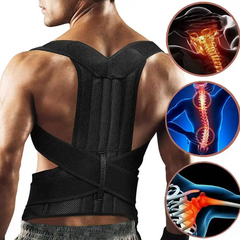 Adjustable back shoulder posture corrector belt
