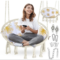 Hanging Chaise Swing Hammock Chair Hanging Lounger