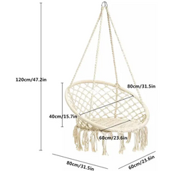 Hanging Chaise Swing Hammock Chair Hanging Lounger