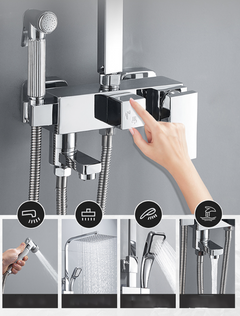 Shower set with faucet Four-speed Shower Head