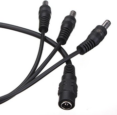 DC Female Power Splitter Cable 1 to 3 for camera system