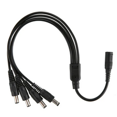 DC Female Power Splitter Cable 1 to 4 for camera system