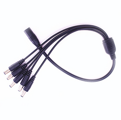 DC Female Power Splitter Cable 1 to 5 for camera system