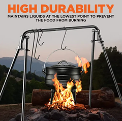 Classic Style BBQ Cast Iron Potjie 3 Legged Pot South African Pot - Different Size Options