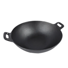 Cast Iron Wok Frying Pan