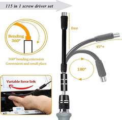115 in 1 Precision Screwdriver Set with Case