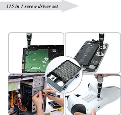 115 in 1 Precision Screwdriver Set with Case