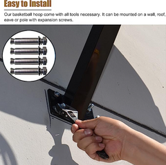 Indoor Outdoor Fixed Wall Mounted Basketball Hoop