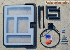 Indoor Outdoor Fixed Wall Mounted Basketball Hoop