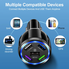 5 Port USB Car Charger Multiport Car Charger