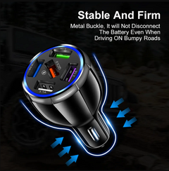 5 Port USB Car Charger Multiport Car Charger